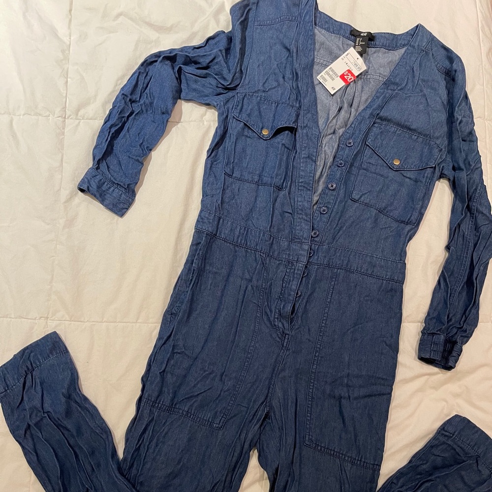 H&M denim jumpsuit